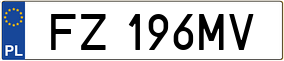 Trailer License Plate